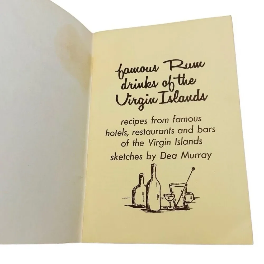 Recipes of the Virgin Islands By Dea Murray 1970 PB Famous Native